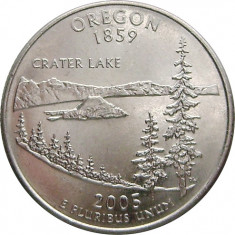 USA/SUA, quarter dollar 2005_Oregon_George Washington * cod 217 foto