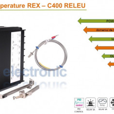 Termostat electronic Controler temperatura PID 0-400 REX C400 MAN