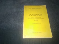 CATALOG DE PRETURI PE ARTICOLE DE DEVIZ PENTRU LUCRARI DE MASURARI TERESTRE