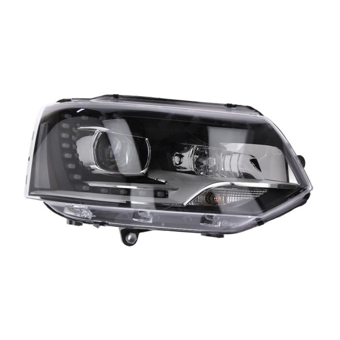 Far VW Transporter / Multivan (T5) 2011-, partea Dreapta, tip bec D3S+B7, cu lumini de zi pe LED, fara bec, fara balast, cu motoras, Depo