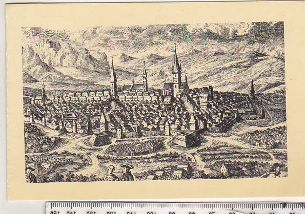 bnk cp Felicitare Sibiu 1977 - uzata