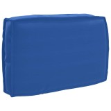 Cojoc de palet pentru spate, albastru regal, 60 x 40 x 12 cm, din material Oxford