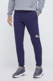 Puma pantaloni de trening culoarea albastru marin, neted