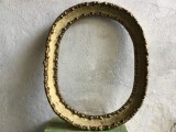 arta / design / vintage - Rama ovala model deosebit cu ornamente din ipsos pentru oglinda , pictura , goblen sau fotografii !