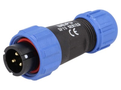 Conector mufă IP68 3 pini 13A foto