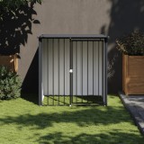 vidaXL Cușcă c&acirc;ine cu acoperiș, negru, 110x103x109 cm, oțel galvanizat