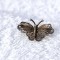 argint BROSA FLUTURE in filigran VECHE manopera EXCEPTIONALA de efect SPLENDIDA
