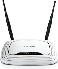 ROUTER TP-LINK wireless 300Mbps, 4 porturi 10/100Mbps, 2 antene externe, Atheros, 2T2R &quot;TL-WR841N&quot; (timbru verde 0.8 lei)