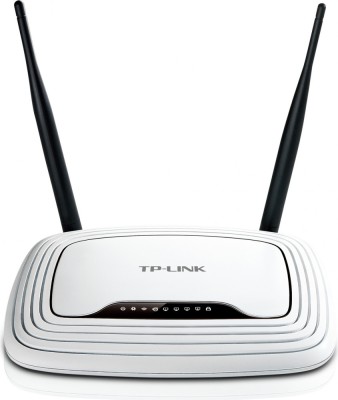 ROUTER TP-LINK wireless 300Mbps, 4 porturi 10/100Mbps, 2 antene externe, Atheros, 2T2R &amp;quot;TL-WR841N&amp;quot; (timbru verde 0.8 lei) foto