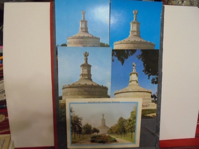 ADAMCLISI - MONUMENTUL TRIUMFAL TROPAEUM TRAIANI - 5 VEDERI DIFERITE - NECIRCULATE -