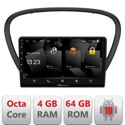 Navigatie Peugeot 607 Android radio gps internet quad core 4+64 carplay android auto CarStore Technology