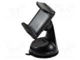 Suport auto negru pentru tabloul de bord LOGILINK, compatible cu geam 4&divide;6