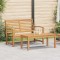 vidaXL Set de canapele pentru grădină natural Lemn masiv de tec 42006403