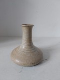 Vaza ceramica marcata si semnata Petra Topferei, vintage, gresie, 10cm inaltime x cca 10cm diametru, studio pettry, facuta manual
