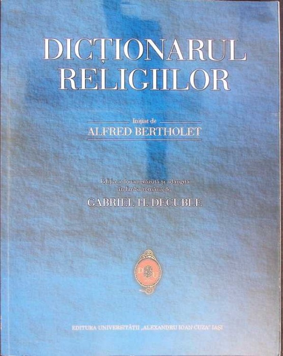 DICTIONARUL RELIGIILOR-ALFRED BERTHOLET-273750