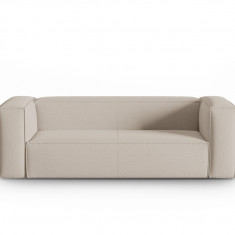 Canapea 3 locuri, Mackay, Cosmopolitan Design, 200x94x73 cm, catifea tricotata, bej