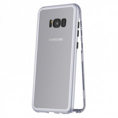 Carcasa protectie Samsung S8 Plus, magnetica Argintiu foto