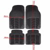 Set 4 Covorase Auto Cauciuc Universale Fata+Spate Antialunecare Rezistente Uzura 43x70cm/42x42cm