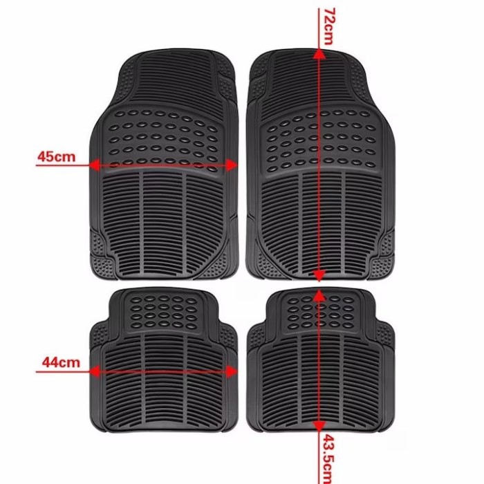Set Covorase Auto Cauciuc Universale, 4 buc