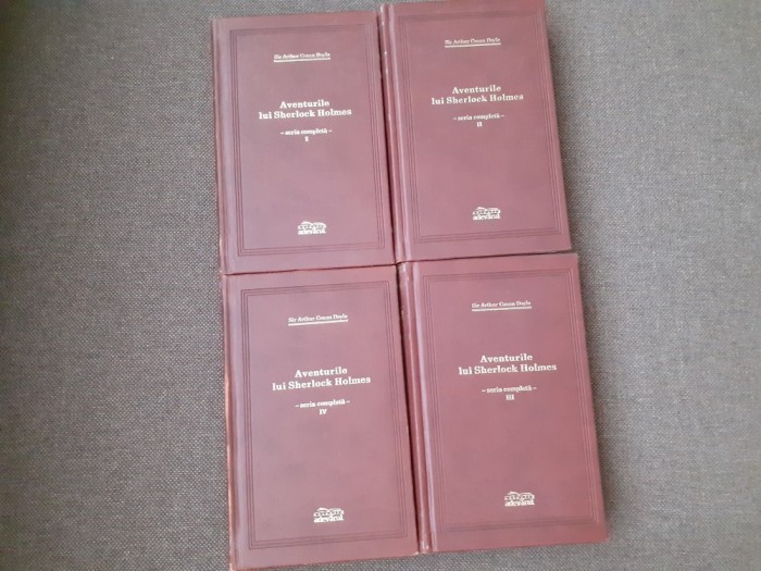 Arthur Conan Doyle - Aventurile lui Sherlock Holmes (4 volume) EDITIE DE LUX ADEVARUL