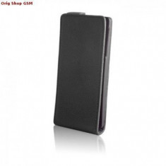 Husa piele Stand Samsung Galaxy S4 i9500 Slim Flip Negru