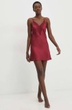 Answear.LAB camasa de noapte culoarea rosu, satin
