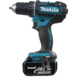 Masina de gaurit si insurubat cu percutie pe acumulator Makita DHP482RFE, 18 V, 3 Ah, 1900 RPM, 28.500 PPM, 62/36 Nm