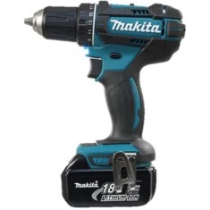 Masina de gaurit si insurubat cu percutie pe acumulator Makita DHP482RFE, 18 V, 3 Ah, 1900 RPM, 28.500 PPM, 62/36 Nm