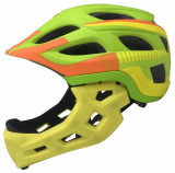 Casca biciclisti AVO-49, fullface, culoare verde/galben mat, marime L (48-56cm) PB Cod:U00921