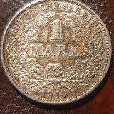 Moneda Argint Germania 1 Mark 1914-G, Argint, German Empire