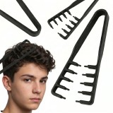 Pieptene pentru texturarea părului, coafarea buclelor și a bretonului - Instrument coafură TikTok