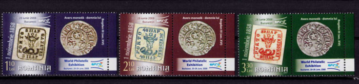 RO 2007 LP 1777 a &quot;EFIRO 2008 (II) &quot;, serie cu vinieta ,MNH