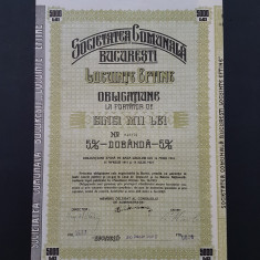 Actiune 1932 soc. de locuinte ieftine , titlu , actiuni , obligatiune