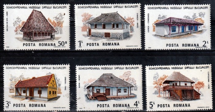C4506 - Romania 1986 - Muzeul satului 6v.nestampilate MNH