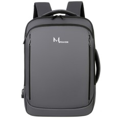 Rucsac MBrands 1901, port USB, buzunar laptop 15.6, rezistent la apa Gri