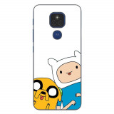 Husa compatibila cu Motorola Moto G9 Play Silicon Gel Tpu Model Finn and Jake Tongues