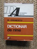 Dictionar de Rime - Mihai Eminescu - Editura Albatros, 1976, 709 pagini, Coperta Cartonata
