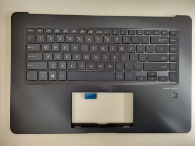 Carcasa superioara cu tastatura palmrest Laptop, Asus, ZenBook Pro UX550GD, UX550GDX, UX550GEX, 90NB0I83-R31UI0, iluminata, layout US foto
