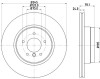 Disc frana BMW X5 (F15, F85) (2013 - 2016) KRIEGER 0950004197