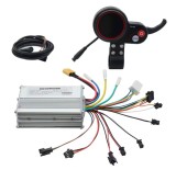 Kit tabloul de bord pentru trotinete electrice 48V 20A, display TF-100, argintiu/negru