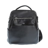 Rucsac negru compartimentat si cu bretele ajustabile