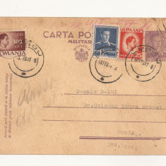 K1 Carta Postala Militara , Romania , circulata Lugoj-Buzias 1947