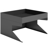 Outsunny Garaj pentru robot de tuns iarba cu ghiveci pentru plante, garaj robust din oțel galvanizat, Negru | Aosom Romania