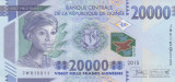 Bancnota Guineea 20.000 Franci 2015 - P50 UNC