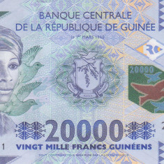 Bancnota Guineea 20.000 Franci 2015 - P50 UNC