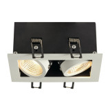 Spot incastrat, KADUX Ceiling lights, white double-headed LED, 3000K, rectangular, matt white, 38&deg;, 15W, incl. driver,, SLV