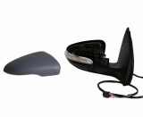 Oglinda exterioara VW Golf 6 5K1 10.2008-2013; ( reglare Electrica) - partea Dreapta 5K0857508AD, cu 6 pini, geam convex, carcasa grunduita, incalzit