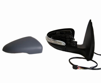 Oglinda exterioara VW Golf 6 5K1 10.2008-2013; ( reglare Electrica) - partea Dreapta 5K0857508AD, cu 6 pini, geam convex, carcasa grunduita, incalzit foto