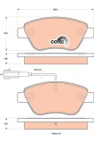 TRW GDB1842 COTEC set placute frana,frana disc