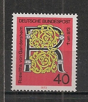 Germania.1973 1000 ani moarte R.von Gandershein-poet MG.319 foto